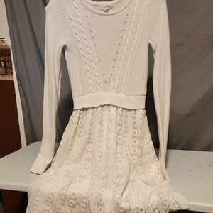 Maison Jules White Knit Dress